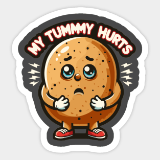 My Tummy Hurts Sticker